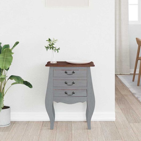 vidaXL Noćni ormarić od masivnog drva mahagonija 48 x 35 x 64 cm