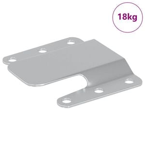 vidaXL Držač za ravno montiranje 419 Srebrno 75 x 66 x 1,4 mm Čelik