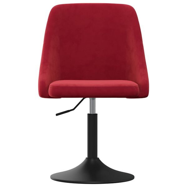 vidaXL Blagovaonska stolica crvena boja vina bar&scaron;unasta