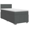 vidaXL Boxspring krevet s madracem Tamnosiva 90 x 190 cm Tkanina