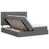 vidaXL Krevet s od storage s uzglavljem Tamnosiva 180 x 200 cm Tkanina