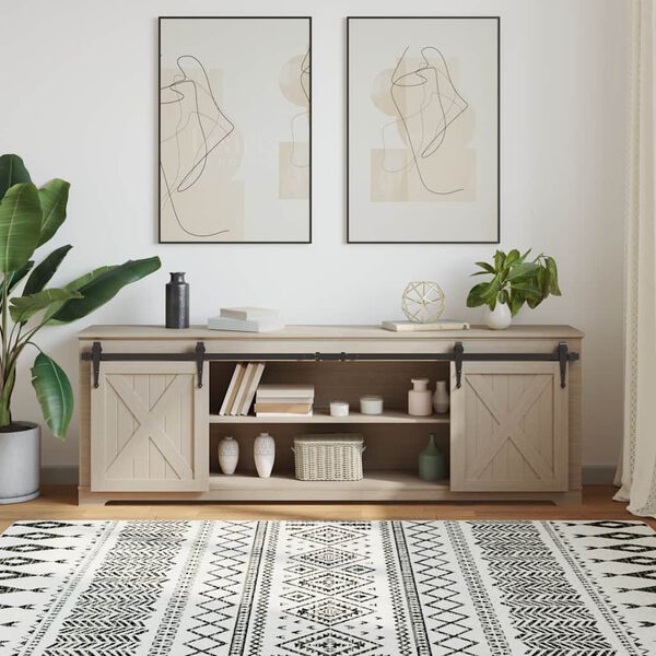 vidaXL Komplet kliznih vrata ormarića 183 cm ugljični čelik