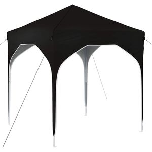 vidaXL Rastezljivi &scaron;ator za zabave 194 x 194 x 245 cm Crna
