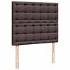 vidaXL Okvir za krevet s madraca tamnosmeđi 120x190 cm od tkanine