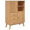vidaXL Visoka komoda OLDEN smeđa 85 x 43 x 125 cm od masivne borovine