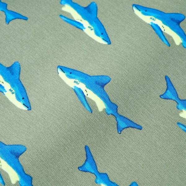 Dječja topla majica svijetla kaki 140