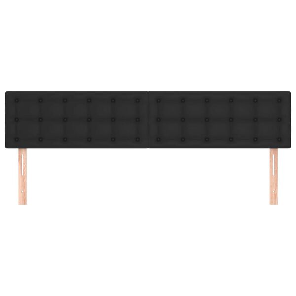 vidaXL Uzglavlja 2 kom crna 100x5x78/88 cm od umjetne kože