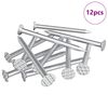 vidaXL Čavli za Drvo 12 pcs Srebrno &Oslash; 3 x 15 mm Metal