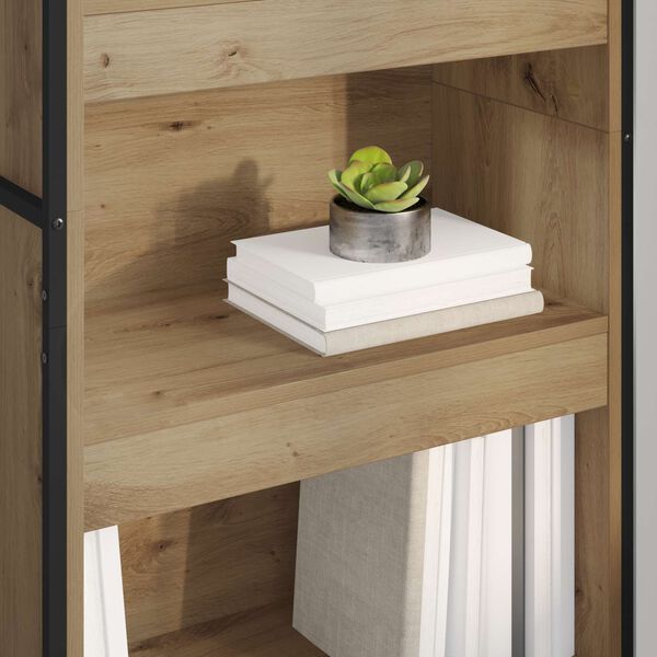 vidaXL Ormarić za knjige 2 pcs Umjetnička hrastovina 80 x 30 x 155 cm