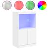 vidaXL Komoda s LED svjetlima bijela 60,5x37x100 cm