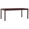 vidaXL Blagavaonski stol tamnosmeđi 180 x 90 x 73 cm od borovine