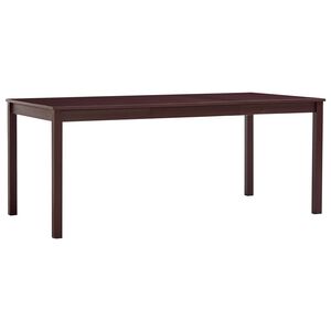 vidaXL Blagavaonski stol tamnosmeđi 180 x 90 x 73 cm od borovine