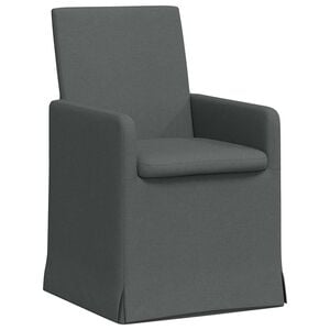 vidaXL Trpezarijske stolice 2 kom. tkanina Tamno siva 57 x 67 x 95 cm
