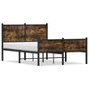 vidaXL Metalni okvir kreveta bez madraca boja hrasta 120x200 cm