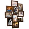 vidaXL Okvir za 10 fotografija (10 x 15 cm) tamnosmeđi MDF