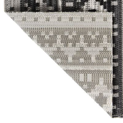 vidaXL Vanjski tepih ravno tkanje 115 x 170 cm tamnosivi