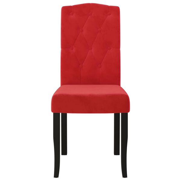 vidaXL Blagovaonske stolice 4 kom crvena boja vina bar&scaron;unaste