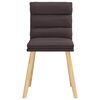 vidaXL Blagovaonske stolice od tkanine 4 kom tamnosmeđe