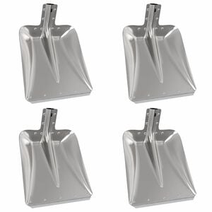 vidaXL Glava lopate 4 pcs Srebrno 45 x 38 cm Aluminij