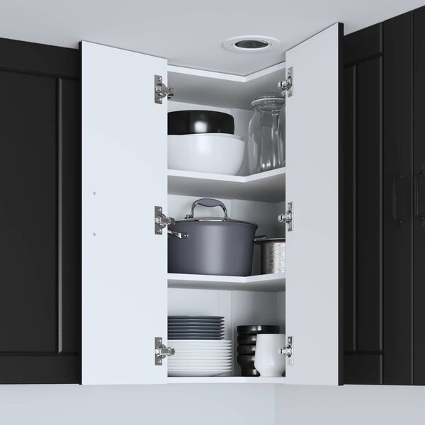 vidaXL Kuhinjski ormarić Crna 57 x 57 x 80 cm Konstruirano drvo