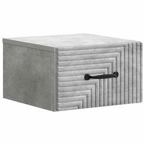 vidaXL Noćni ormarić za montažu na zid Betonska siva 34,5 x 33 x 20 cm