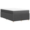 vidaXL Krevet box spring s madracem tamnosivi 120 x 190 cm tkanina