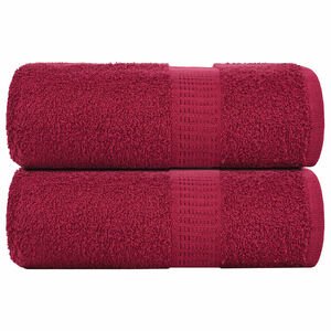 vidaXL Ručnici za pranje FROGN 2 kom. Bordo 30x30 cm 360 g/m&sup2;