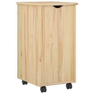 vidaXL Mobilni ormar Smeđa 34 x 39 x 65,5 cm Čvrsto borovo drvo