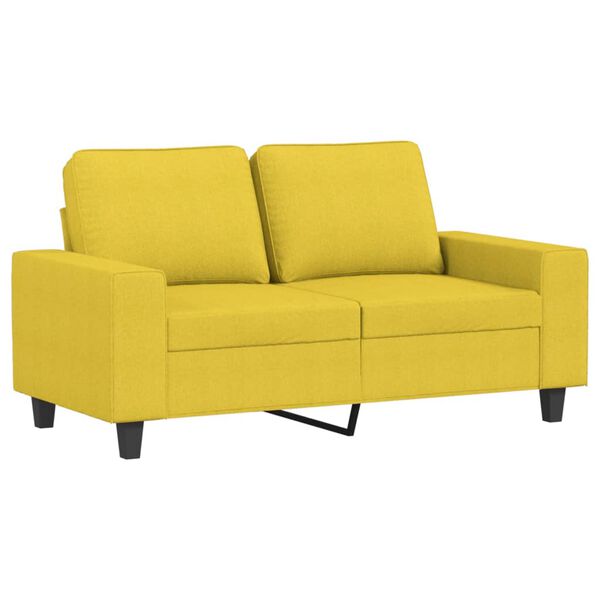 vidaXL 2-dijelni set sofa svjetložuti od tkanine