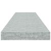 vidaXL Plutajuća zidna polica siva boja betona 90 x 23,5 x 3,8 cm MDF