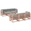 vidaXL 7-dijelni set vrtnih sofa s jastucima masivno drvo duglazije