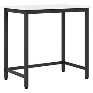 vidaXL stol Bijelo 80 x 50 x 77 cm Inženjerska drva i čelik