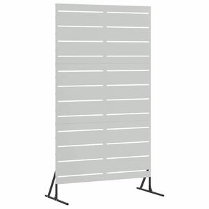 vidaXL Zaslon za privatnost 100 x 50 x 180 cm Pocinčani čelik Srebrna