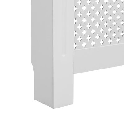 vidaXL Pokrov za radijator bijeli 152 x 19 x 81,5 cm MDF