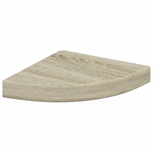 vidaXL Plutajuća kutna polica boja hrasta 25 x 25 x 3,8 cm MDF