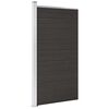 vidaXL Panel za ogradu WPC 95 x 186 cm crni