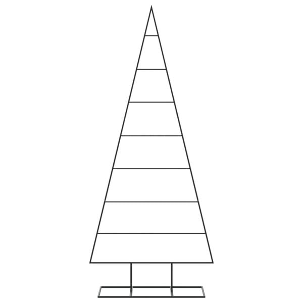 vidaXL Metalno ukrasno božićno drvce crno 150 cm