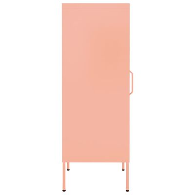 vidaXL Ormarić za pohranu ružičasti 42,5 x 35 x 101,5 cm čelični