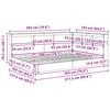 vidaXL Krevet s policama Dimljeni hrast 160 x 200 cm Konstruirano drvo