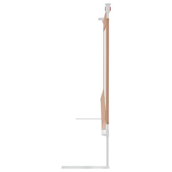vidaXL Sigurnosna ograda za dječji krevet smeđe-siva 200x25 cm tkanina