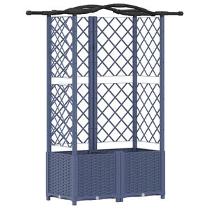 vidaXL Povi&scaron;eni krevet s mrežom i krovom Sivi 122 x 40 x 141 cm PP