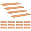 vidaXL Step treads 16 kom. 120 x 30 x 2 cm Lak Čvrsto drvo bukve