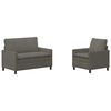 vidaXL Set sofe 2 pcs Svjetlosiva Tkanina