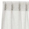 vidaXL Voile zavjesa sa zavjesama 2 pcs Krema 140 x 140 cm Poliester
