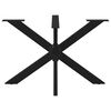 vidaXL Noga blagovaonskog stola u obliku pauka crna 120x68x(72-73) cm čelik