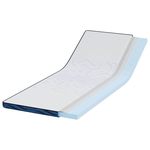 vidaXL Nadmadrac Bijelo 70 x 200 cm Žakar tkanina