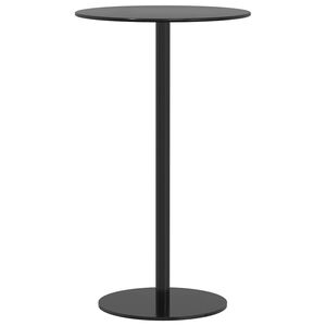 vidaXL Vrtni stol okrugli crni &Oslash; 60 x 105 cm čelični