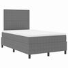 vidaXL LED Box Spring Krevet Svijetlo siva i bijela. 120 x 200 cm
