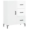 vidaXL Komoda sjajna bijela 69,5x34x90 cm od konstruiranog drva