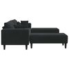 vidaXL Sofa 3 pcs Crna 250 x 188 x 76 cm Bar&scaron;un